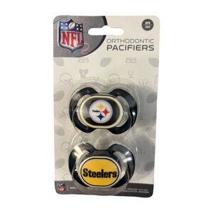 Baby Fanatic NFL Pittsburgh Steelers Two-Pack Pacifiers 3 Month+